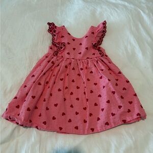 Isaac Mizrahi Pink Heart Ruffle Dress